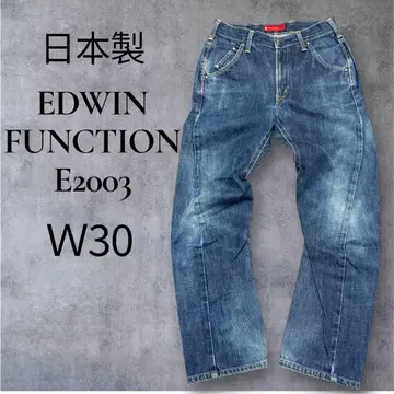 EDWIN E FUNCTION E2003 W30 입체 재단 데님 청바지