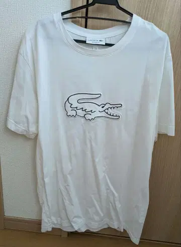 LACOSTE 화이트 T셔츠 US M