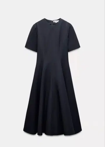 [ 미사용 새상품 ] ZARA 고데트 미디 기장 원피스