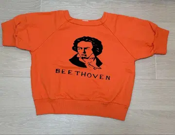 KOOKY ZOO BEETHOVEN 맨투맨 오렌지 론 헤르만