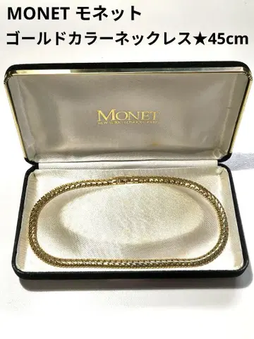 케이스 포함 MONET 모네 골드 컬러 목걸이 45cm