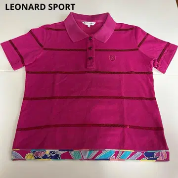 LEONARD SPORT 레오나르 스포츠 스팽글 피케 셔츠