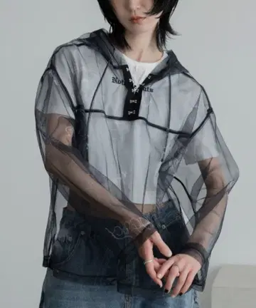 VACANCY 타로 카드 패턴 후디 시어 탑