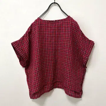 fog linen work 포그린워크 타탄 체크 풀오버