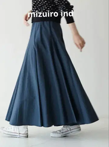 [mizuiro ind] 볼륨 플레어 롱 스커트