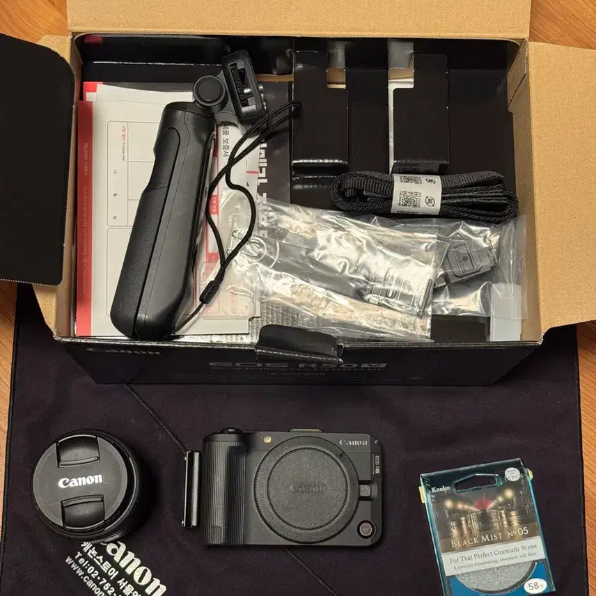 s급 캐논 EOS R50v 풀박스 + 겐코 블랙미스트