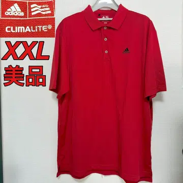 아디다스 레어 XXL 빨간색 피케 셔츠 골프웨어 새상품급