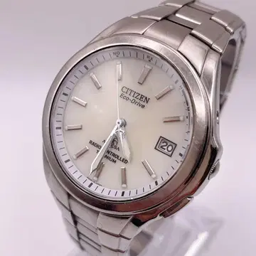 새상품급 작동 CITIZEN 아테사 손목시계 에코드라이브 데이트 티타늄