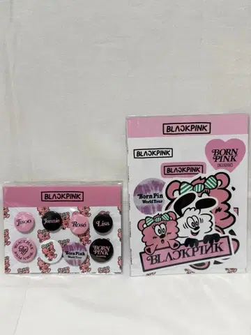 BLACK PINK VERDY 캔뱃지 & 스티커 2세트