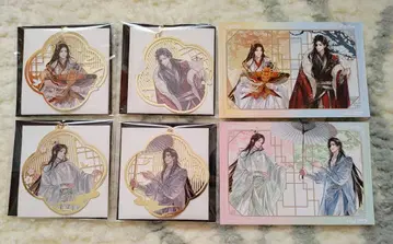 천관사복 조화사계절 자력상 금속 책갈피 4종 포스카 포함