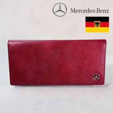 Mercedes-benz 지갑 와인 레드 80년대 빈티지 일본제