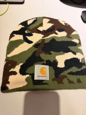 Carhartt 카모플라쥬 니트 모자 프리 사이즈
