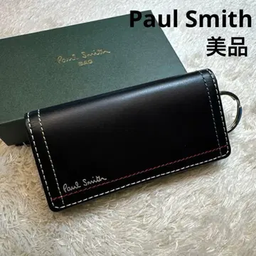 [ 새상품급 ] Paul Smith 폴스미스 키케이스 천연 가죽 블랙
