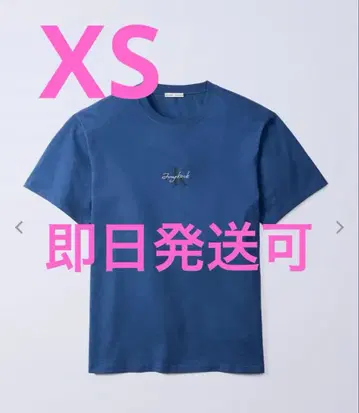 정국 for 캘빈 클라인 모노 로고 티셔츠 XS 파랑