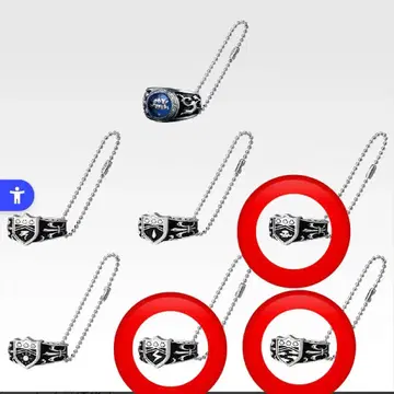 리본 제일복권 봉고레 반지 3종 (구름, 번개, 안개)