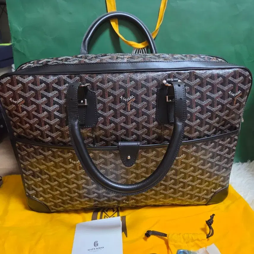 고야드 (새상품급) 암바사드 MM 토트백 블랙 사진 1