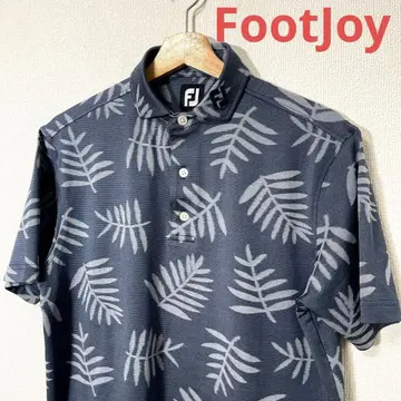 FootJoy 풋조이 보태니컬 무늬 피케 셔츠 L 골프 그레이