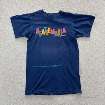 레어 BEATLEMANIA 반팔 프린트 T셔츠 비틀즈