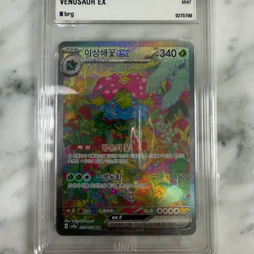 포켓몬 카드 이상해꽃 EX (Special Art) BRG9