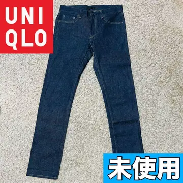 미사용 유니클로 스트레치 슬림핏 청바지 셀비지 9514
