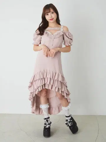 ankrouge 티어드 테일 원피스