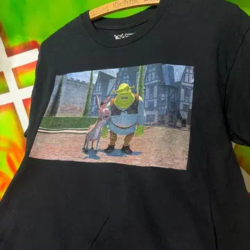 미국 수입 SHREK 슈렉 영화 블랙 T셔츠 드림웍스