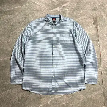 QUIKSILVER 보더 셔츠 긴팔 가로 스트릿 서프 브랜드