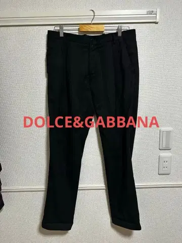 돌체앤가바나 블랙 슬랙스 앞뒤 포켓 부착