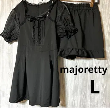 [ 새상품 L ] majoretty 마조레티 셋업 블랙