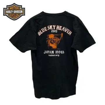 HARLEY-DAVIDSON / T셔츠 반팔 블루스카이헤븐 C247