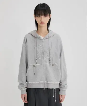 FlAREUP 레이어드 지퍼 후드티