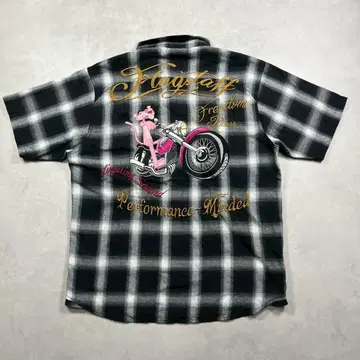 FLAGSTUFF PINKPANTHER 옴브레 반팔 셔츠 플래그스태프