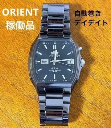 ORIENT 오리엔트 쓰리스타 자동 태엽식 데이데이트 스퀘어 작동품