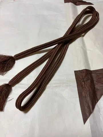 브라운 허리띠 관조 직조 브라운
