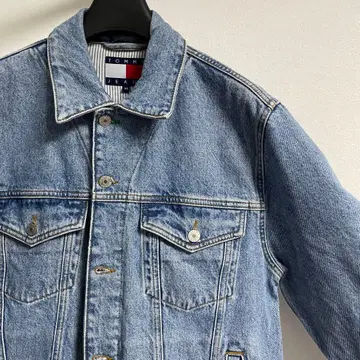 TOMMY JEANS 라이트 블루 데님 자켓