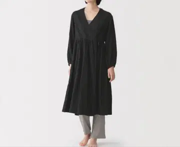 무인양품 이중 거즈 도트 도비 롱 가디건 XL와 S 사이즈 있습니다