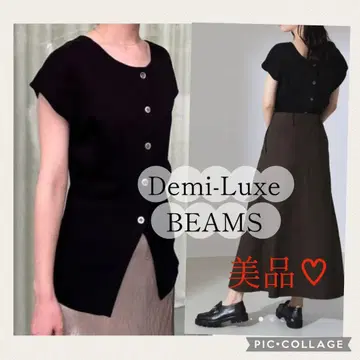 새상품급 Demi-Luxe BEAMS 프렌치 슬리브 2WAY 풀오버