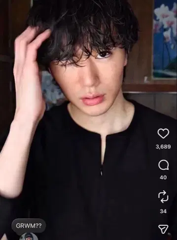 JCAESAR 인비저블 하프 집 셔츠