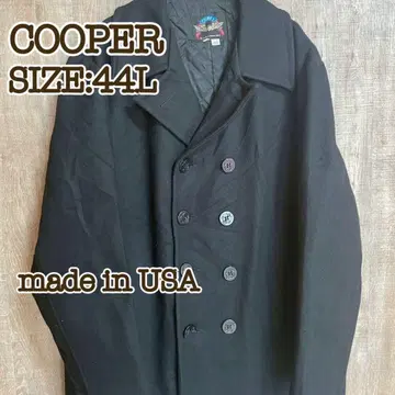 [레어] COOPER PEACOAT 피코트 울 USA제 44 블랙