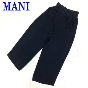MANI 슬랙스 팬츠 블랙 아르마니 아세테이트 42 C2502