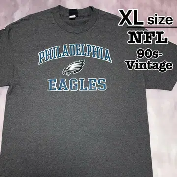 NFL 공식 90s T셔츠 XL 다크 그레이 필라델피아 이글스
