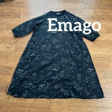 Emago 별자리 자수 원피스 면 100%