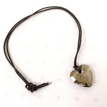 SWAROVSKI 스와로브스키 코냑 하트 펜던트 목걸이