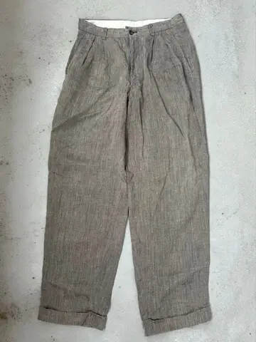 issey miyake 80s 린넨 슬랙스 붓 택
