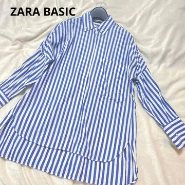 ZARA 오버사이즈 스트라이프 셔츠 펄