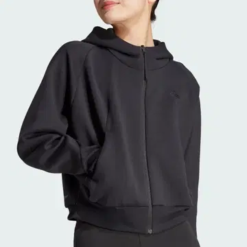아디다스 Z.N.E. 풀 집업 후드티 블랙 숏 기장