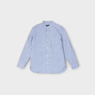 A.P.C [ 스트라이프 밴드 카라 셔츠 ]