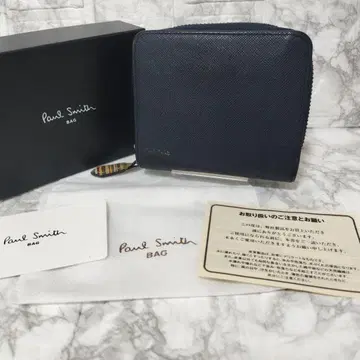 Paul Smith 접이식 지갑 네이비 멀티 스트라이프