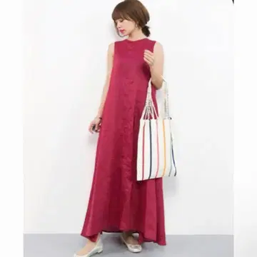 새상품급 뷰티앤유스 유나이티드 애로우즈 라미 롱 원피스