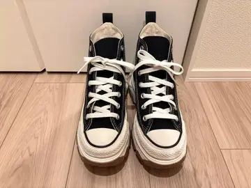 [ 컨디션 최상 ] 컨버스 통굽 하이컷 스니커즈 블랙 23.5cm